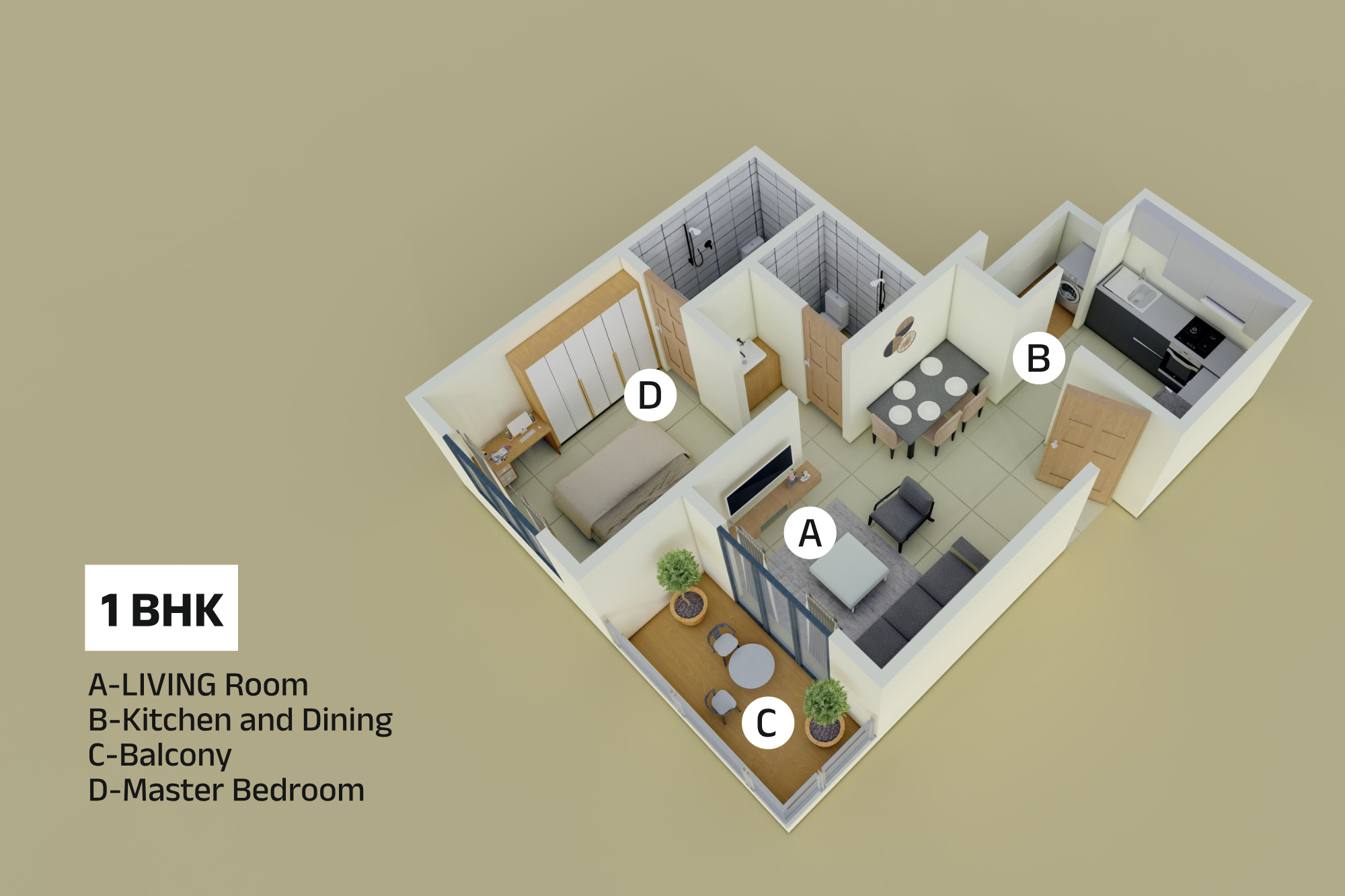 1 BHK Flat for Sale in Charholi Budruk , Pune